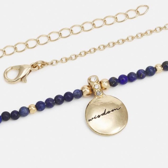 Wisdom affirmation Soladite necklace and bracelet set NWT - Picture 2 of 12